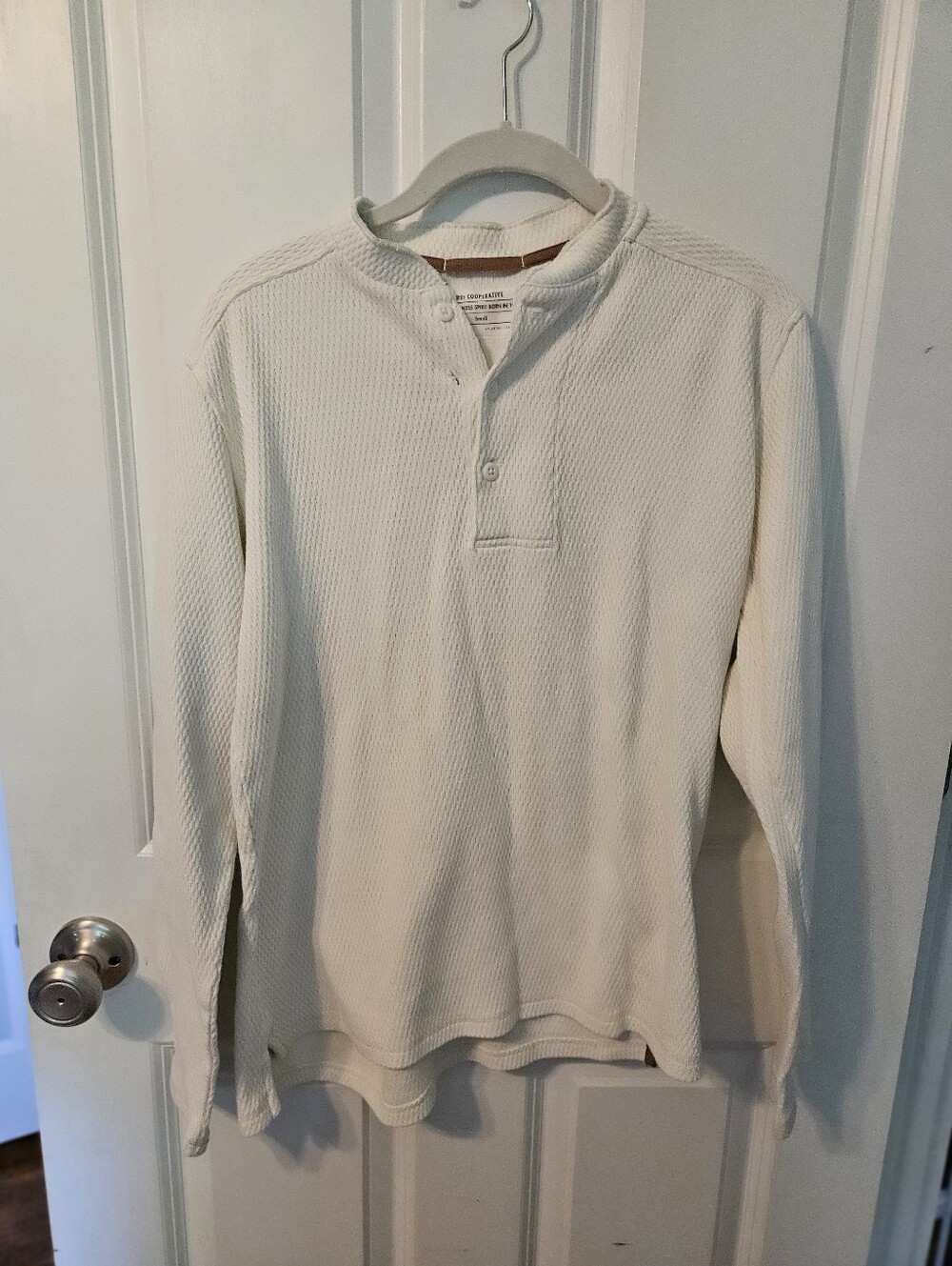 Rei Cooperative  Long-Sleeve Waffle Henley Shirt - Cream